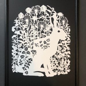 The Hare in the Arch Papercut